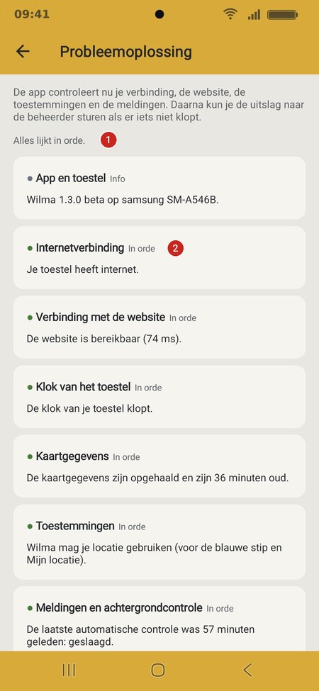 De uitslag van de controles, eerste deel