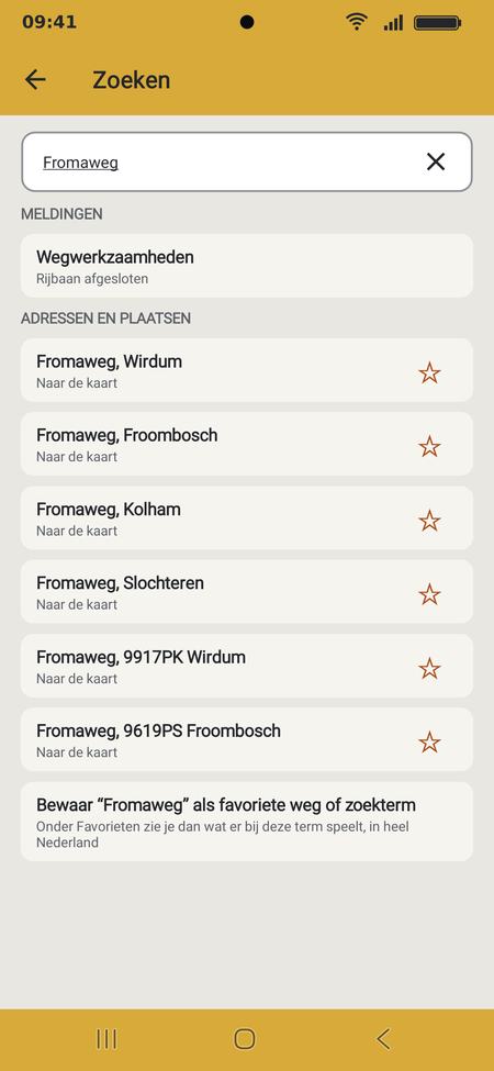 Zoekresultaten voor een melding